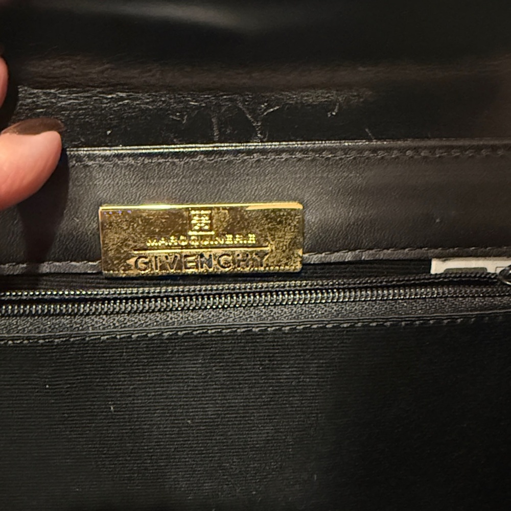 EUC - Givenchy Black and Gold Leather Purse - Picture 2 of 10
